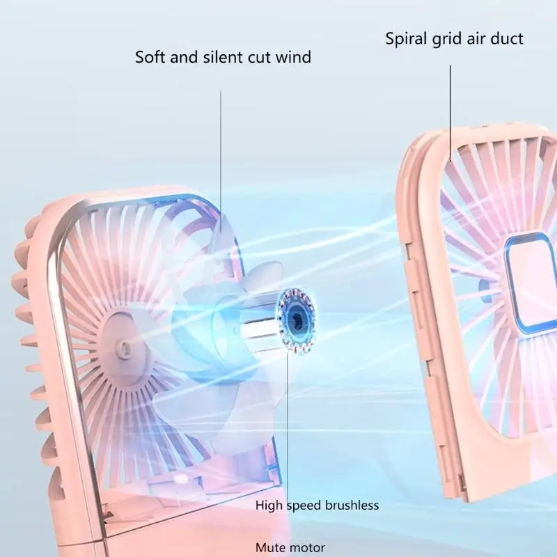 L8RE Portable Say Fan Mini Fan Handheld Quạt có thể gập người quạt cầm tay cầm tay
