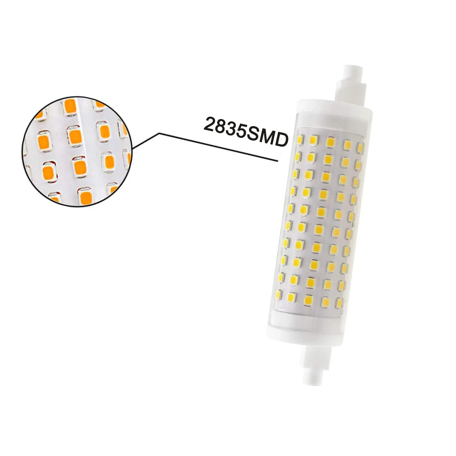 Dimmable 40w 118mm Led R7S light ceramics J118 RX7S Led corn light 400w halogen sun Tube light AC110/240V