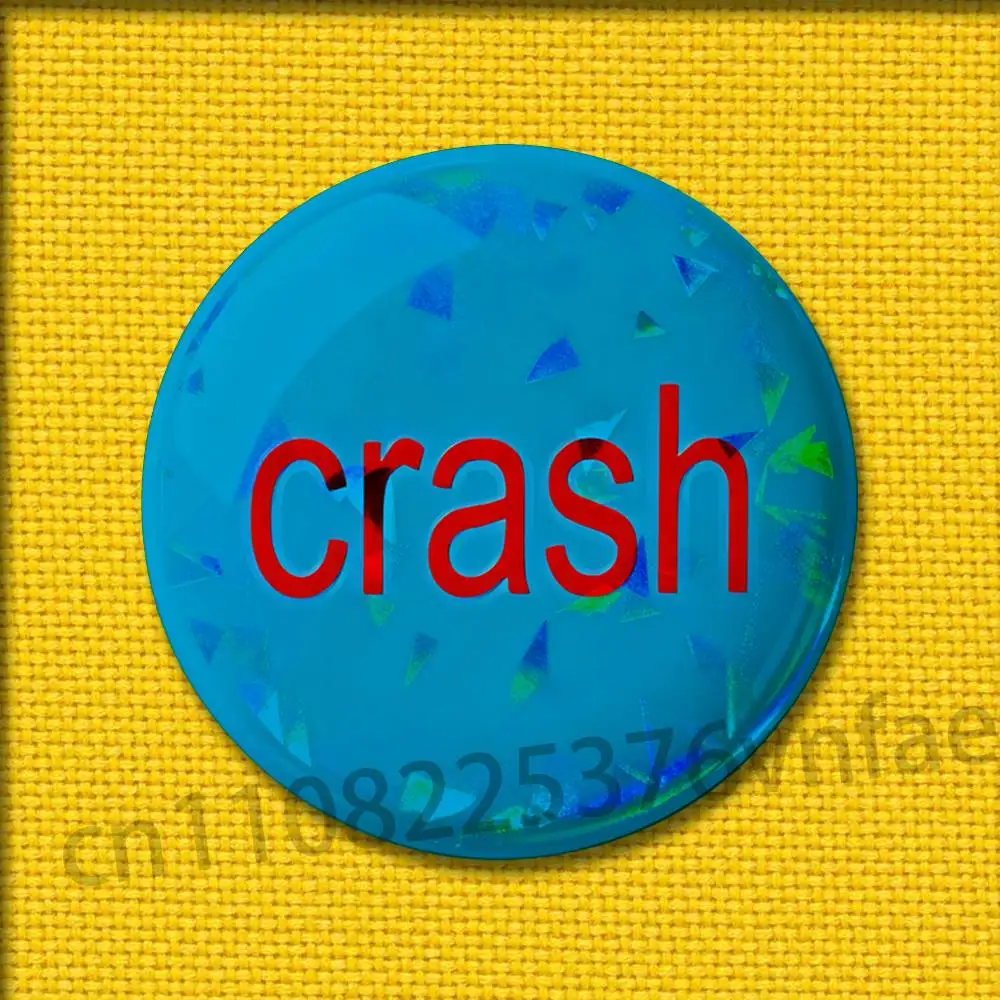 C-Charli xcx Brat Crash Sucker Badges 75mm 25mm 44mm 32mm 58mm Round Pin Brooch Souvenir Clothes Cosplay Gift Accessories