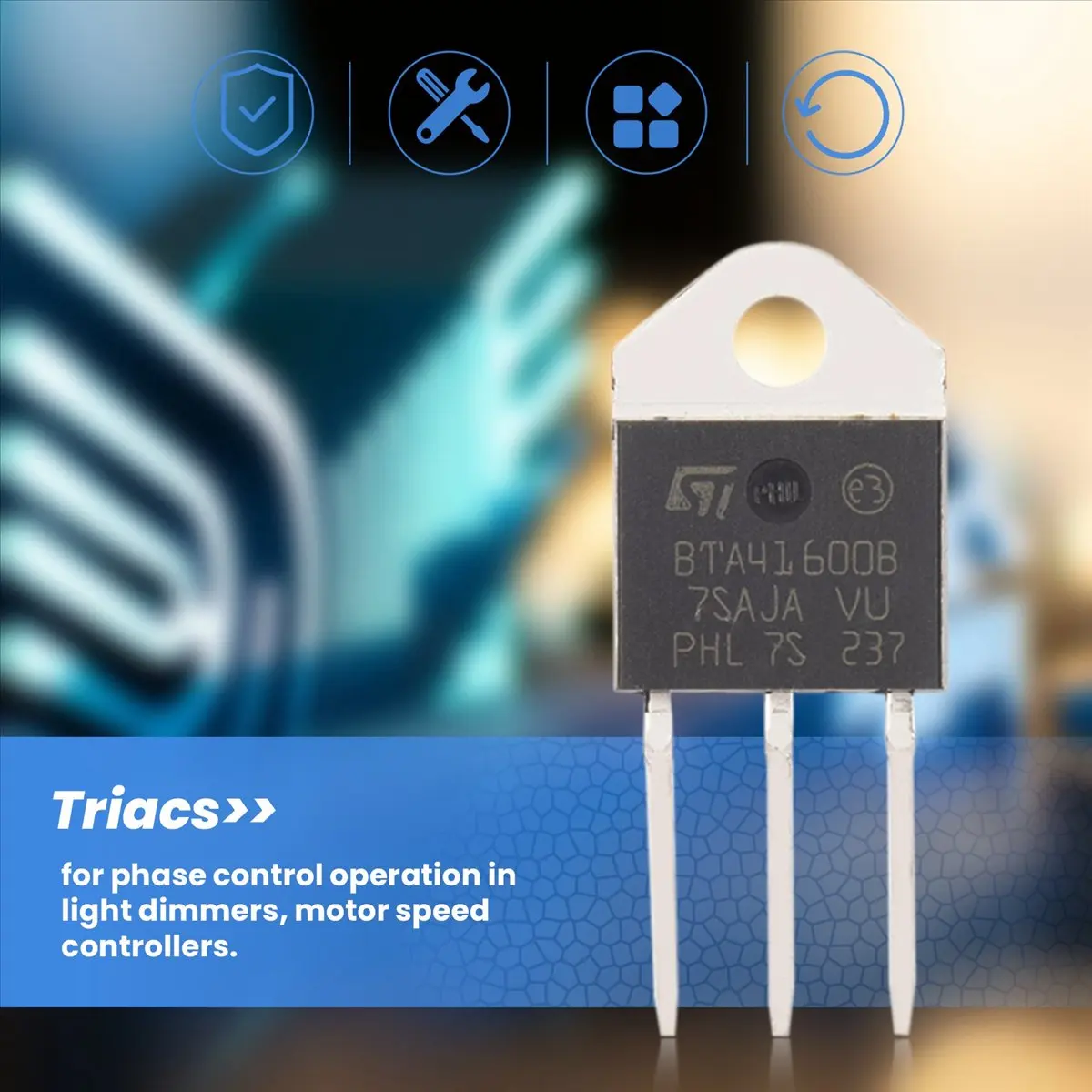 A46U BTA41-600B 600V 40A Silicon Controller Rectifier Standard