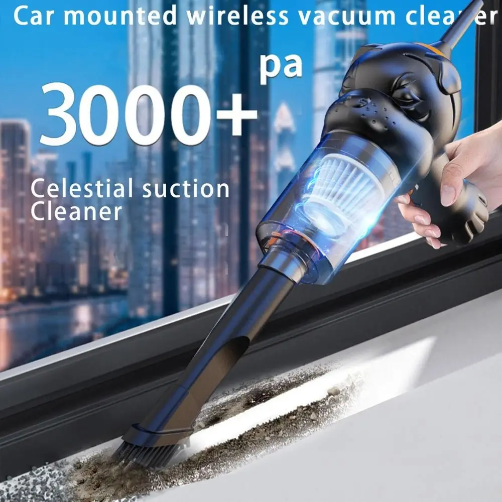 Handheld Car Vacuum Cleaner New Super Suction USB Power Air Blower In-car Supplies 4000pa High Power Pet Vacuum Cleaner