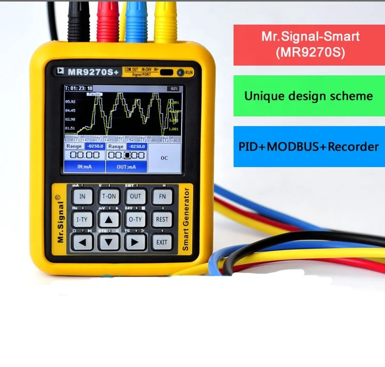 

MR9270S+ HART 4-20mA Signal Generator Calibration Current Voltage Thermocouple Pressure Transmitter Logger Frequency Generator