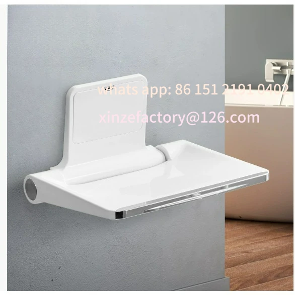 

Customizable Simple Japanese Entrance Foldable Bath Stool Wall Mounted Toilet Bathroom Elderly Pregnant Women Bath Shower Stool