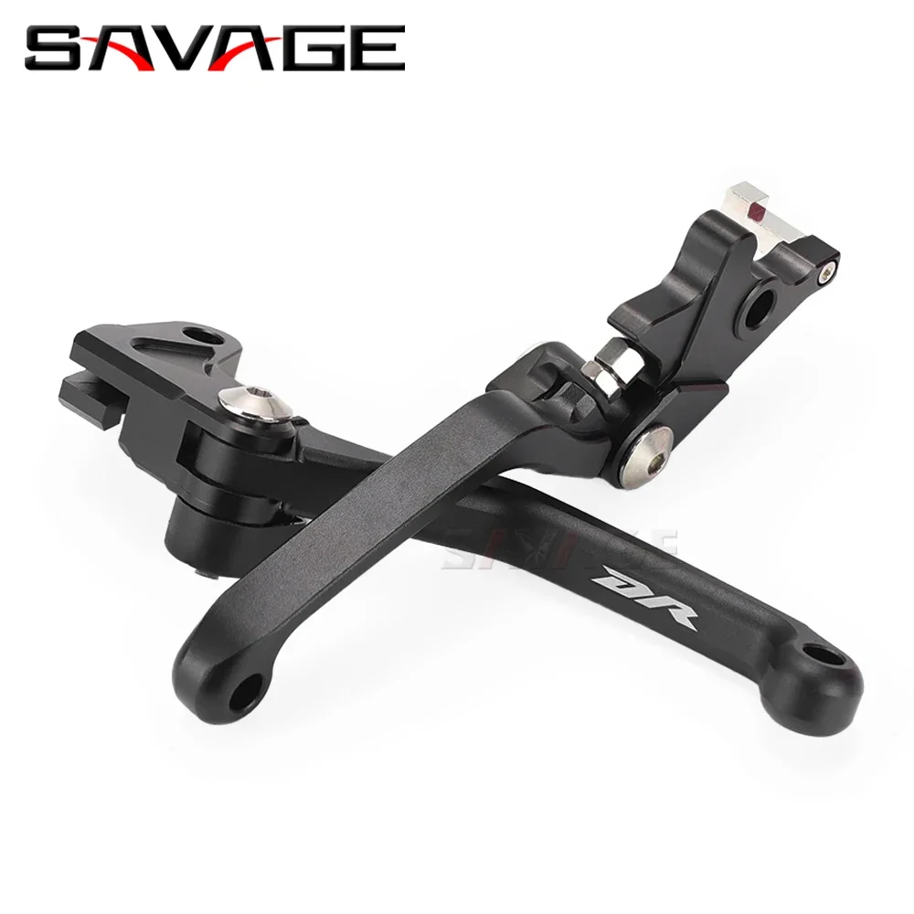 Motorcycle Pivot Brake Clutch Levers For SUZUKI DR 125 200 250 350 DR125 DR200 DR250 DR350 1990-2014 CNC Moto Dirt Bike Handle