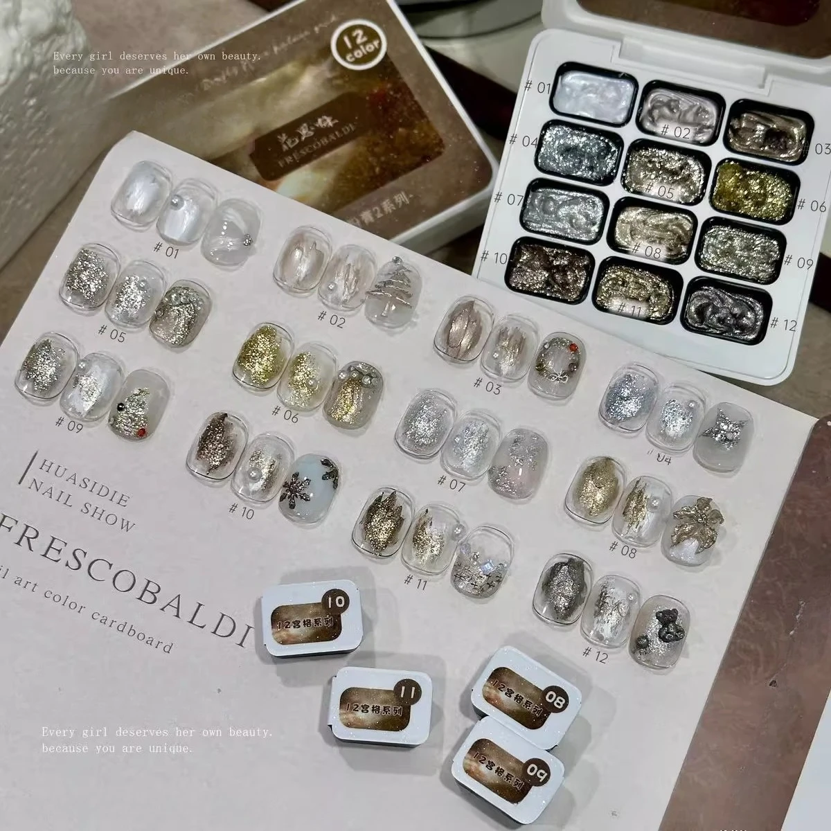 

12 цветов, 3D-эффект, сказочный порошок, крем для рисования, супер текстура, гель для рисования, замачиваемый УФ-светодиодный полуперманентный пигментированный художественный гель для краски