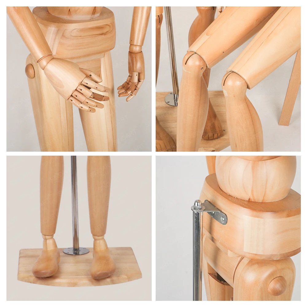 Zhongyi 175 سنتيمتر 180 سنتيمتر 69 "71" الحياة حجم المعرضة عرض مرنة كامل الجسم عرض نموذج الفنان المعرضة #4