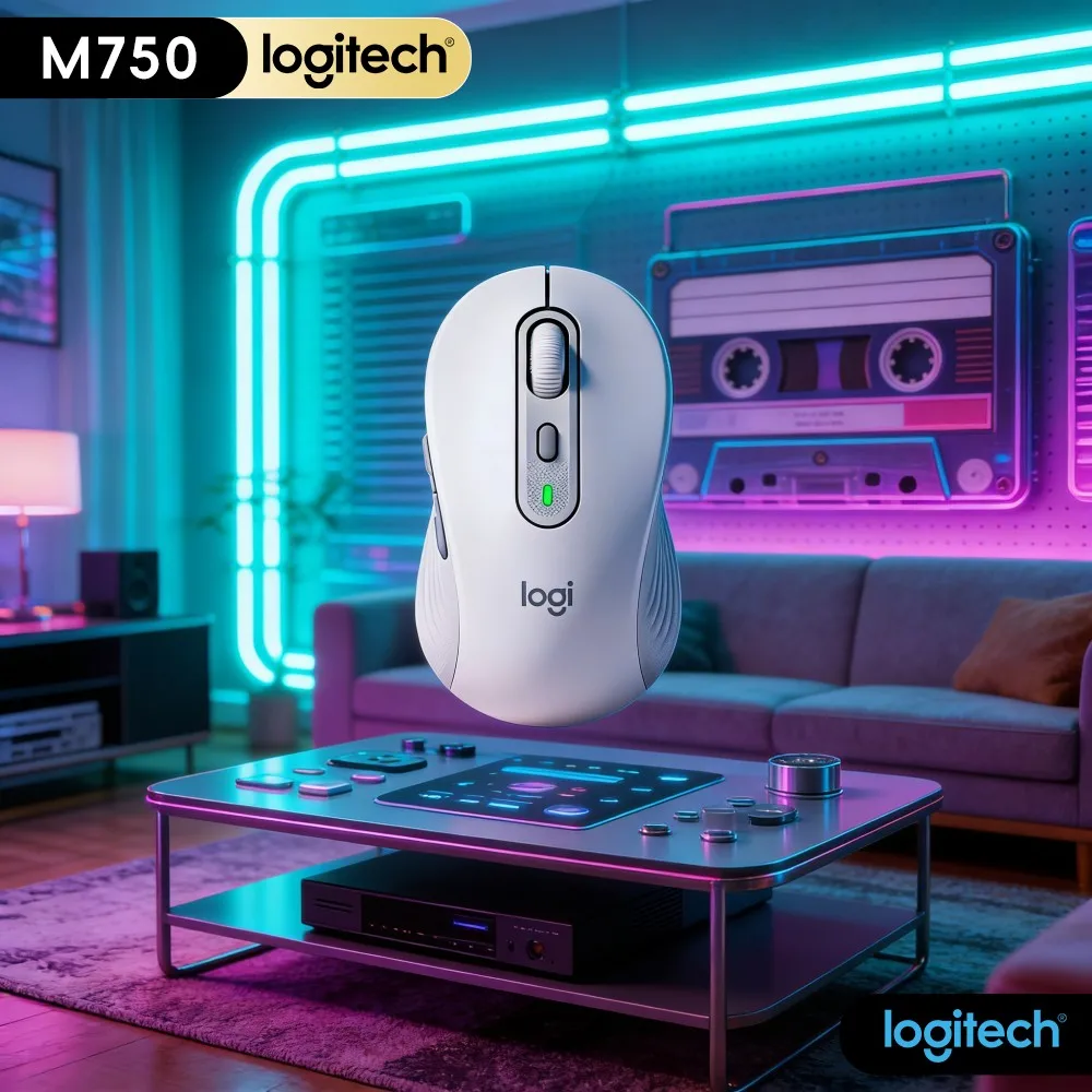 M750 Logitech Signature Household Mouse Fast Host Switch Adjustable Sensitivity Anti Sweat Grips For Notebook Desktop PC