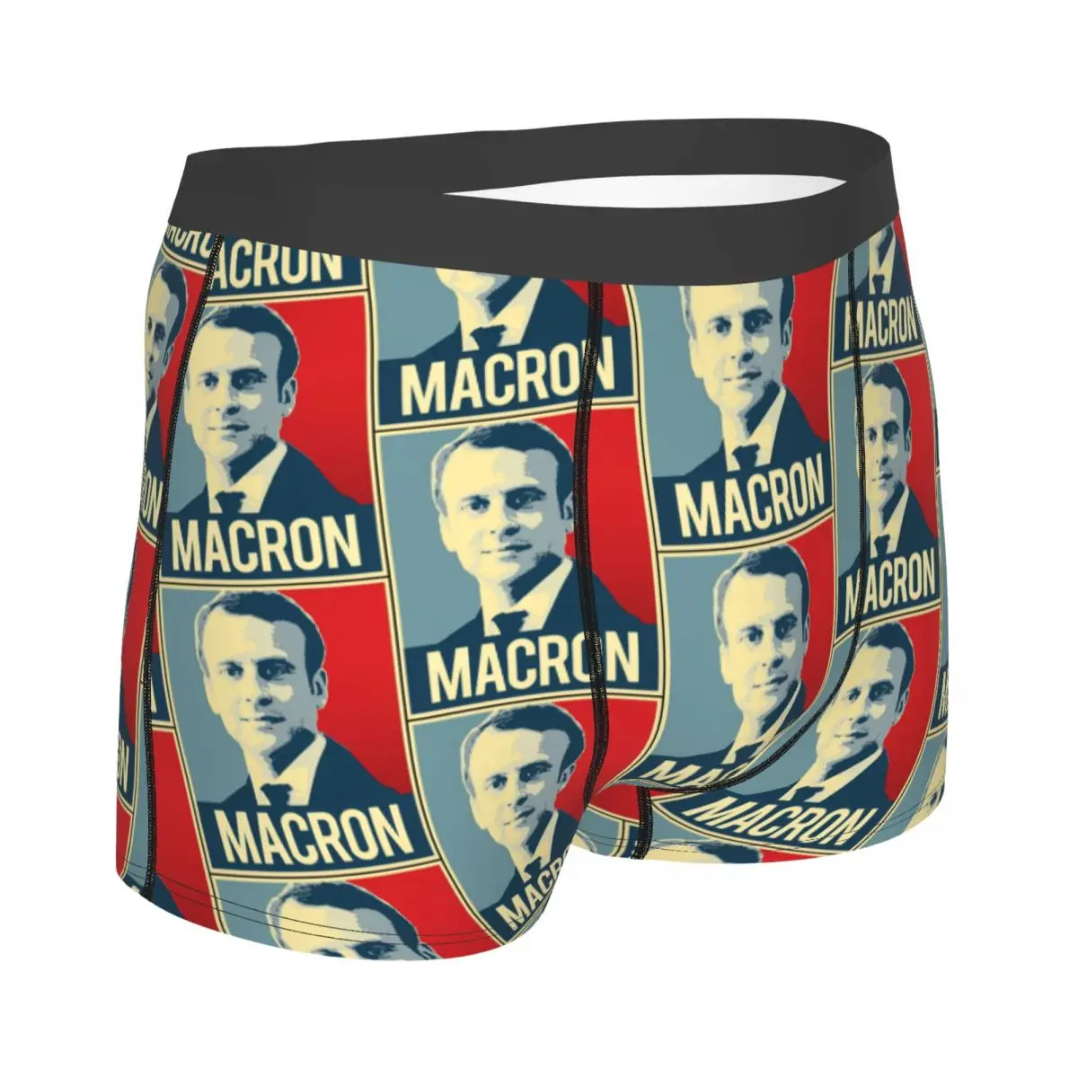 Macron Propaganda Humor Underpants Homme Panties Male Underwear Ventilate