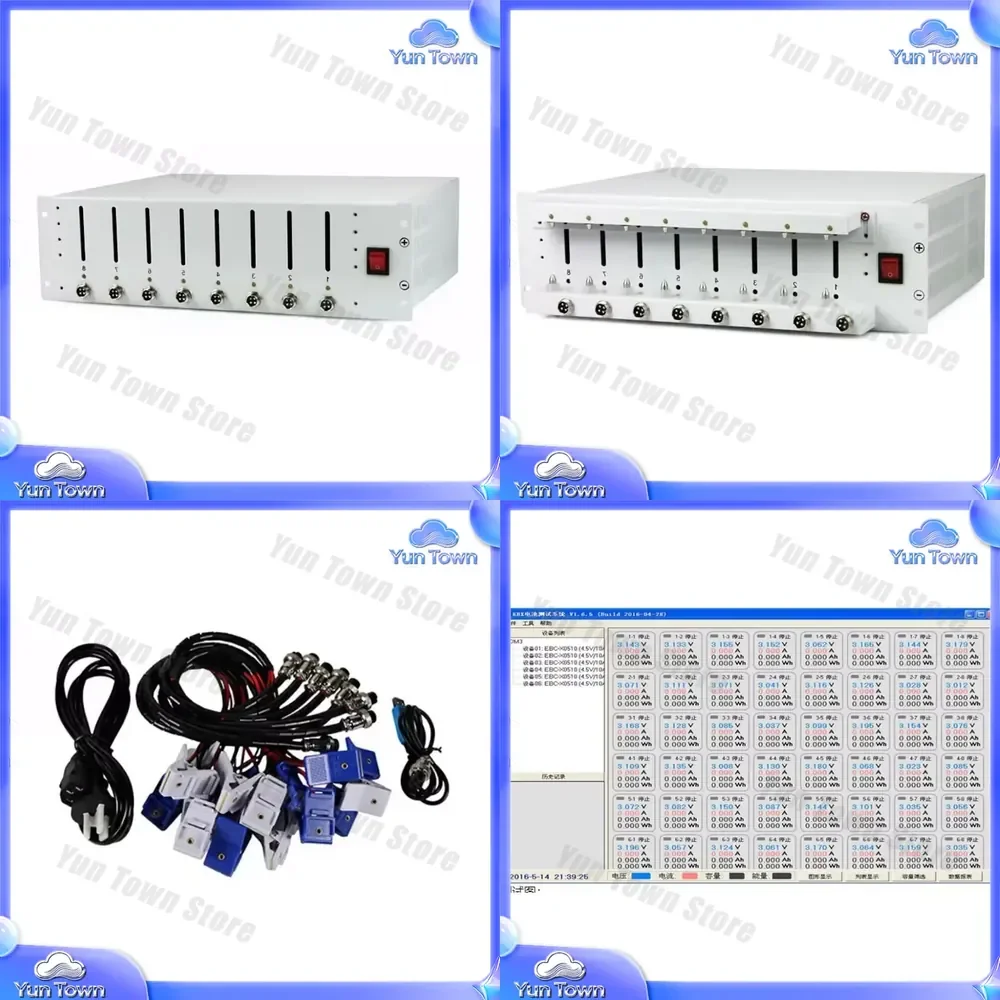 8 Channel 10A 18650 Lithium Battery Tester EBC-X for Battery Capacity Testing Repair Charge Discharge Cyclic Aging Tool for