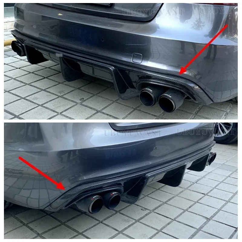 Heckstoßstangen-Diffusor-Lippensplitter-Schutz für Audi A5 S Line S5 Coupe 2008–2016, nicht passend für A5-Standard)