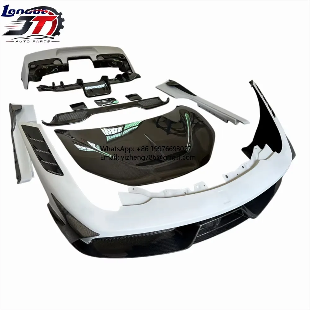 JT Carbon Fiber Body Kit Suitable for Ferrari 458 Modified SP Style, Lightweight air Turbulence Large Surround Kit