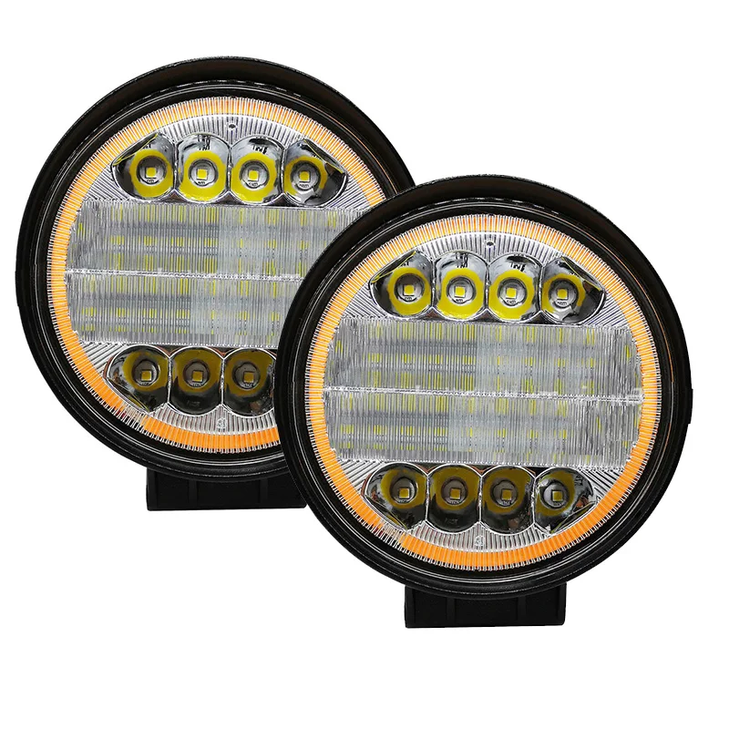 Work Light Led 72W 4 inch Round Combo Flood Spot Beams Offroad Bar Driving Lamps 12V 24V Waterproof for Truck Car Headlight