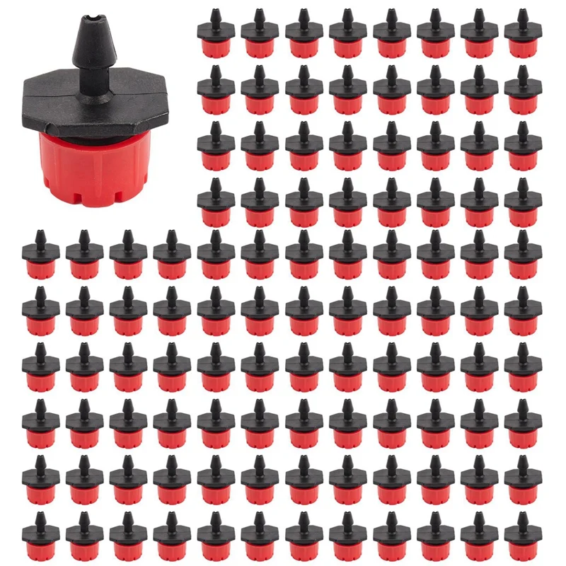 

1800Pcs Adjustable Irrigation Misting Micro-Flow Dripper Drip Head Automatic Watering Nozzle Drip Hose Garden Sprinklers