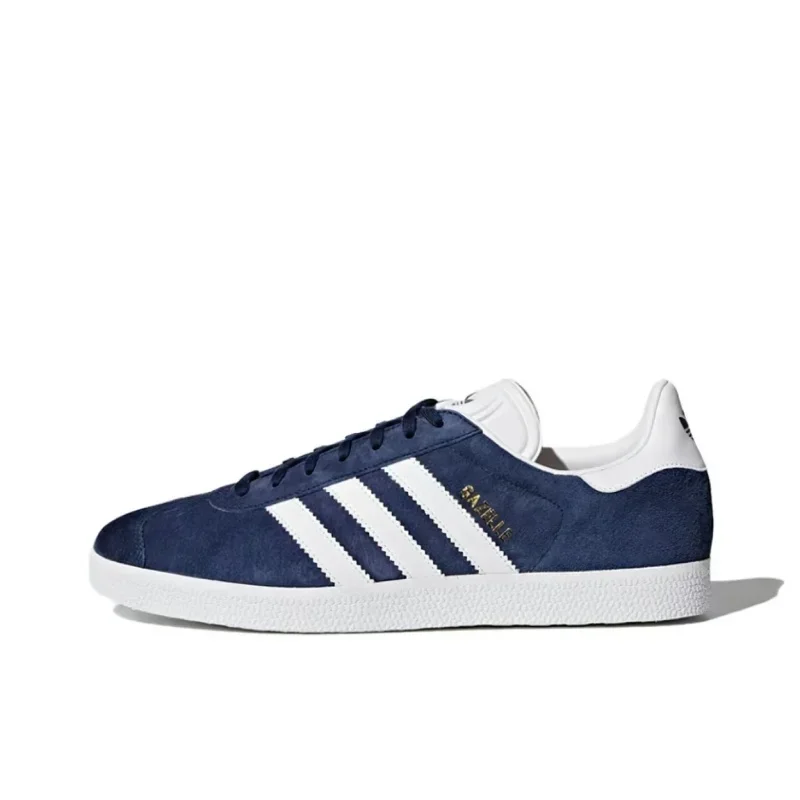 Adidas Gazelle Indoor Navy White Classic Comfortable Men Women Skateboarding Shoes