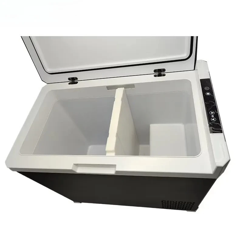 for 50L Dual Zone 12V 24V Car Freezer 45W Low Power Portable Refrigerator  Metal Fast Cooling Fridge for Vehicle Truck