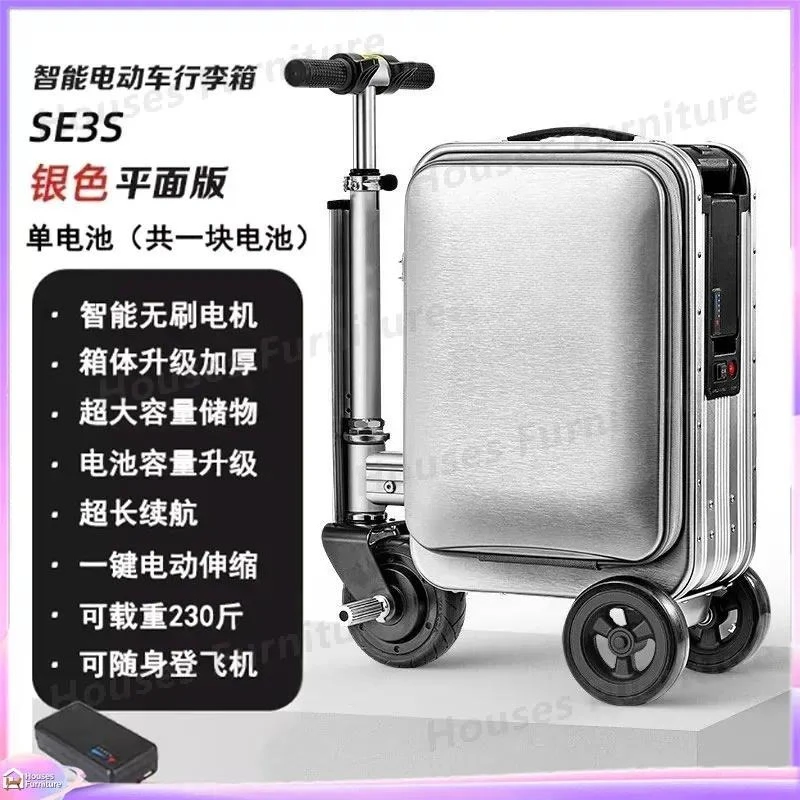 For Luggage 20 Inch Smart Ride On Suitcase Adult Child Motorized Trolley Carry On Boarding Travel Bag Walking