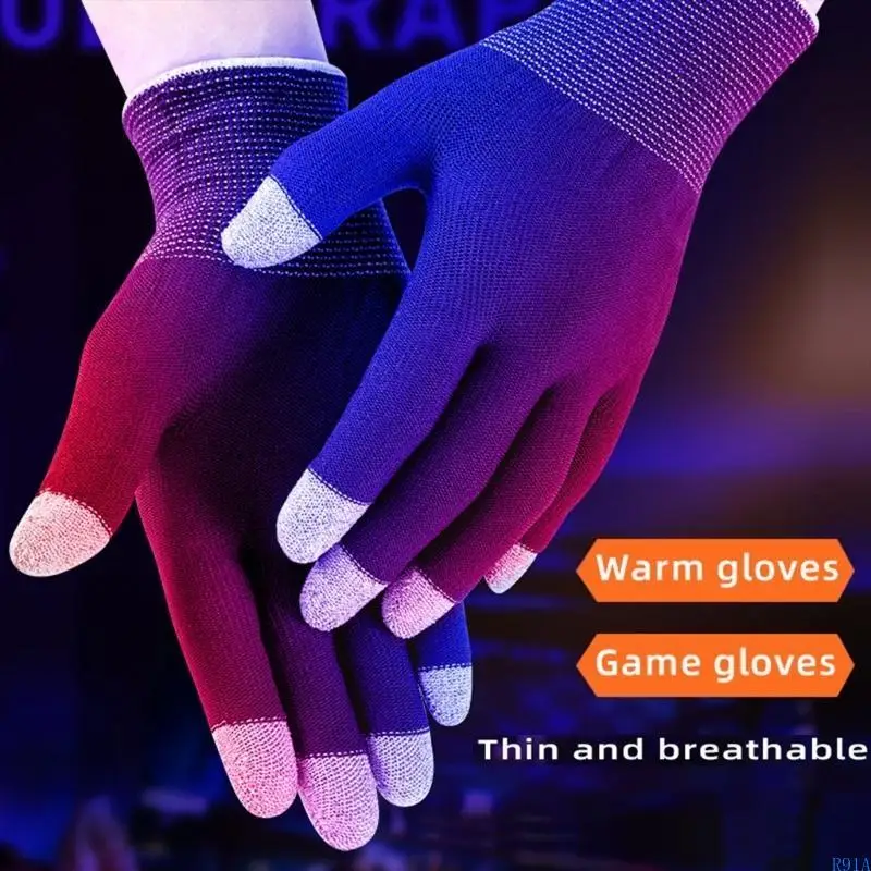 R91A شاشات اللمس ألعاب حراس الأصابع الأكمام مقاومة للسرقة للتحكم الدقيق 1 زوج