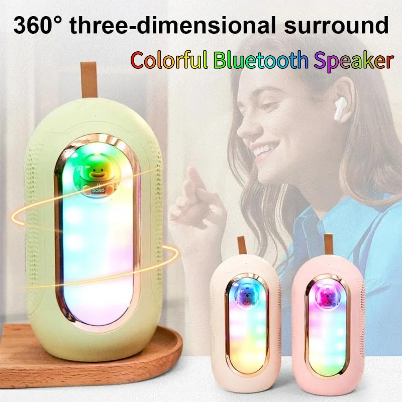 

Karaoke Loudspeaker Portable Karaoke Bluetooth Speaker with Microphones Sound Compatible Loudspeaker for Home Singing Machine