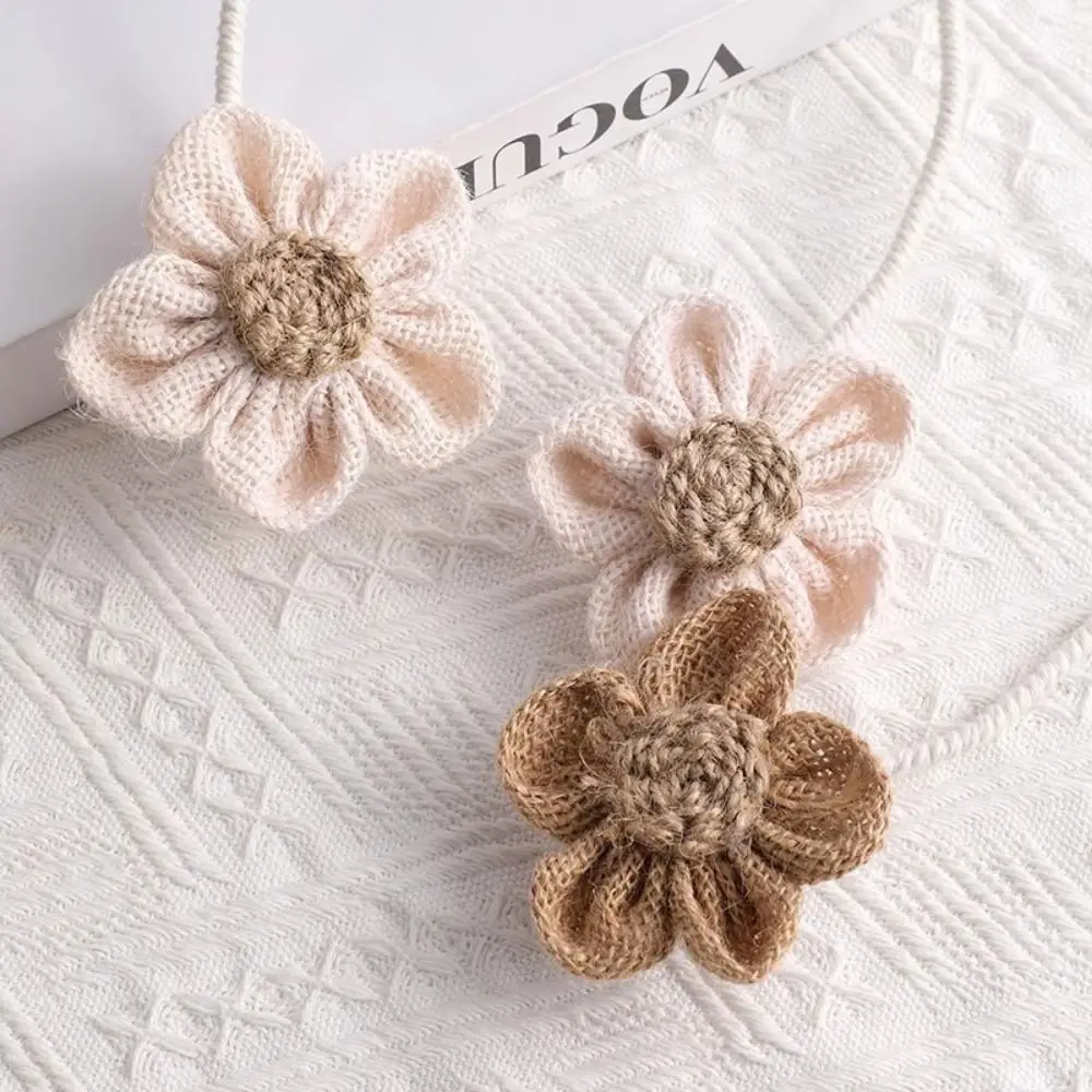 Simple Handmade Flower Curtain Ties Flower Shape Sturdy Cartoon Curtain Tieback Easy to Use Curtain Strap Curtains Accessories