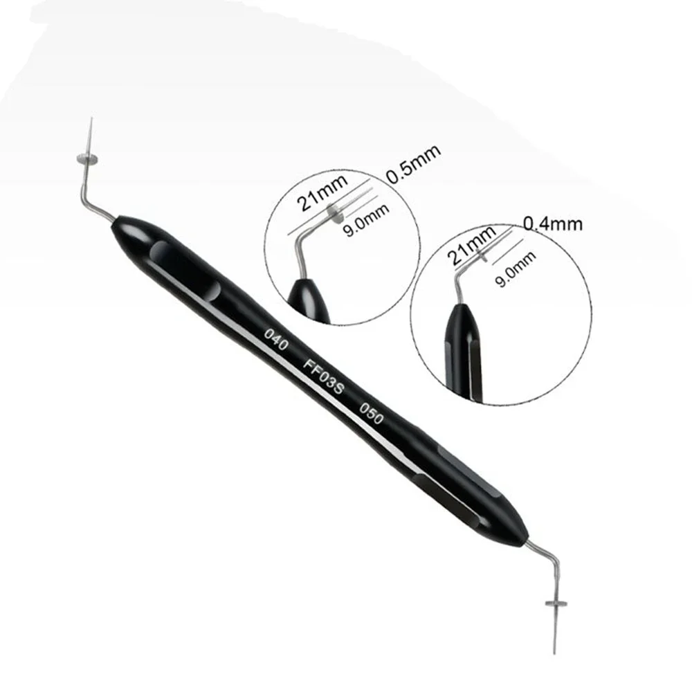 1pc enchimento de canal radicular dental-plugger de mão endo para pressão vertical, instrumento essencial de enchimento de canal radicular para dentistas