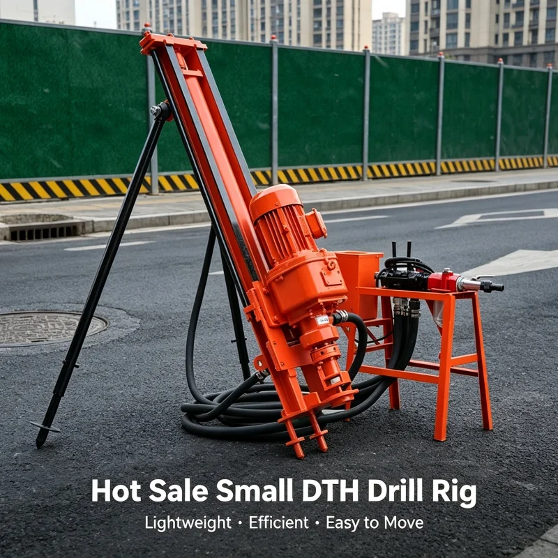 Customized Small Open Pit DTH Rock Drilling Rig, Quarry Drilling Rig, Slope Engineering Blasthole Drilling Equipment