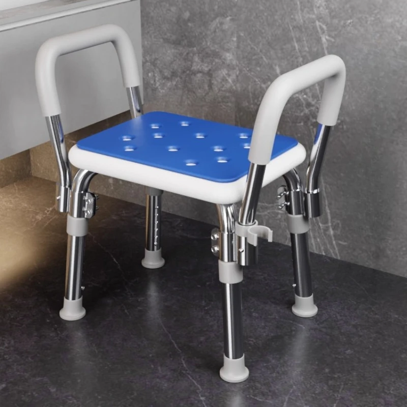 

Bathroom Shower Chair for 350 Lbs Shower Stool with Adjustable Height, Heavy-Duty Bath Bench for Inside Tub Bathroom Chairs