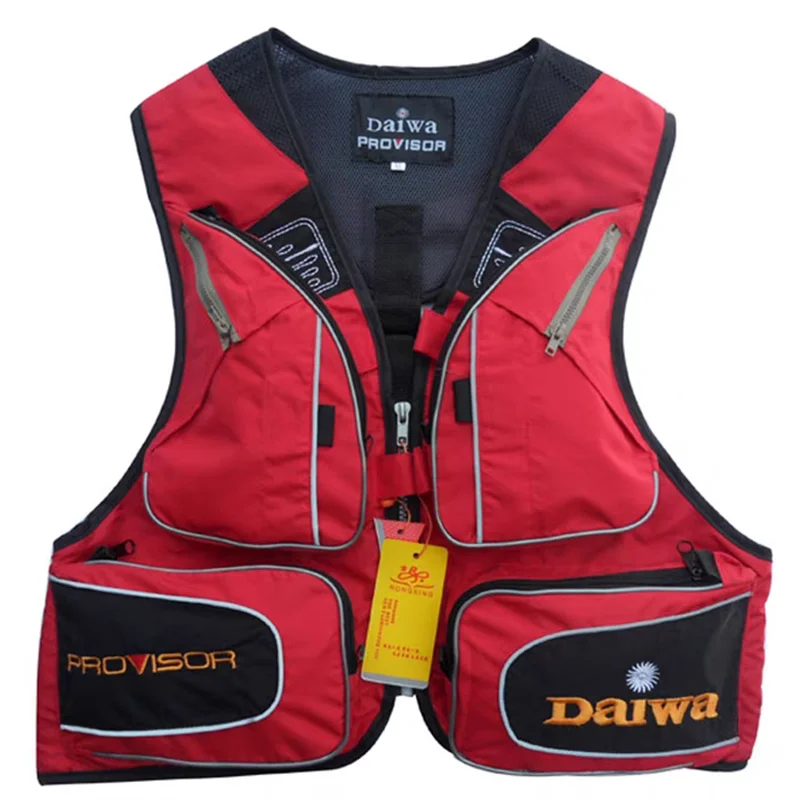 Outdoor Multi Pocket Fishing Vest, Nylon Quick Drying, Extendable Shoulder Strap For Wedding Photography, Fishing Gear Clothing