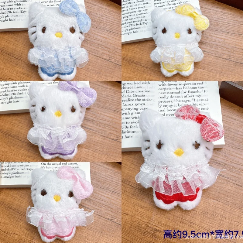 

5pcs Kawaii Hello Kitty Accessories Cute Women Products Clothes Back Openings Decoration Doll Toy Materials Girl Gift Wholesale