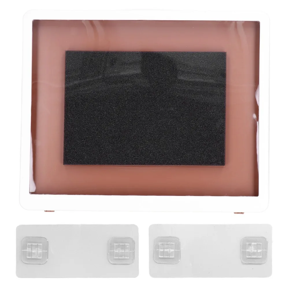 ABS + PET Bathroom Waterproof Touch Case 30*24cm White Waterproof Tablet Protective Cover Shower Touch Screen Bracket
