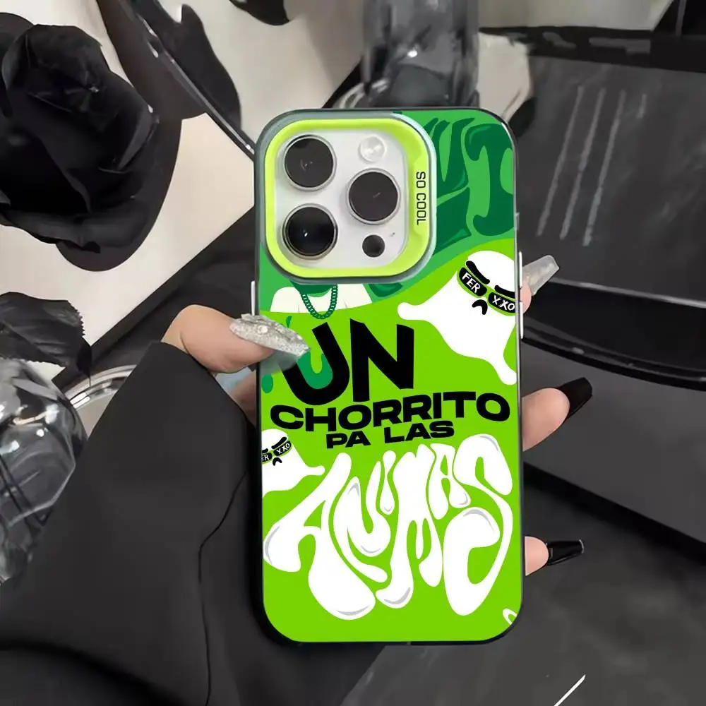 حافظة هاتف Feid Ferxxo SIXDO لهاتف iPhone 16,15,14,13,12,11,Mini,Pro,MAX غطاء مقاوم للصدمات باللون الأخضر غير اللامع