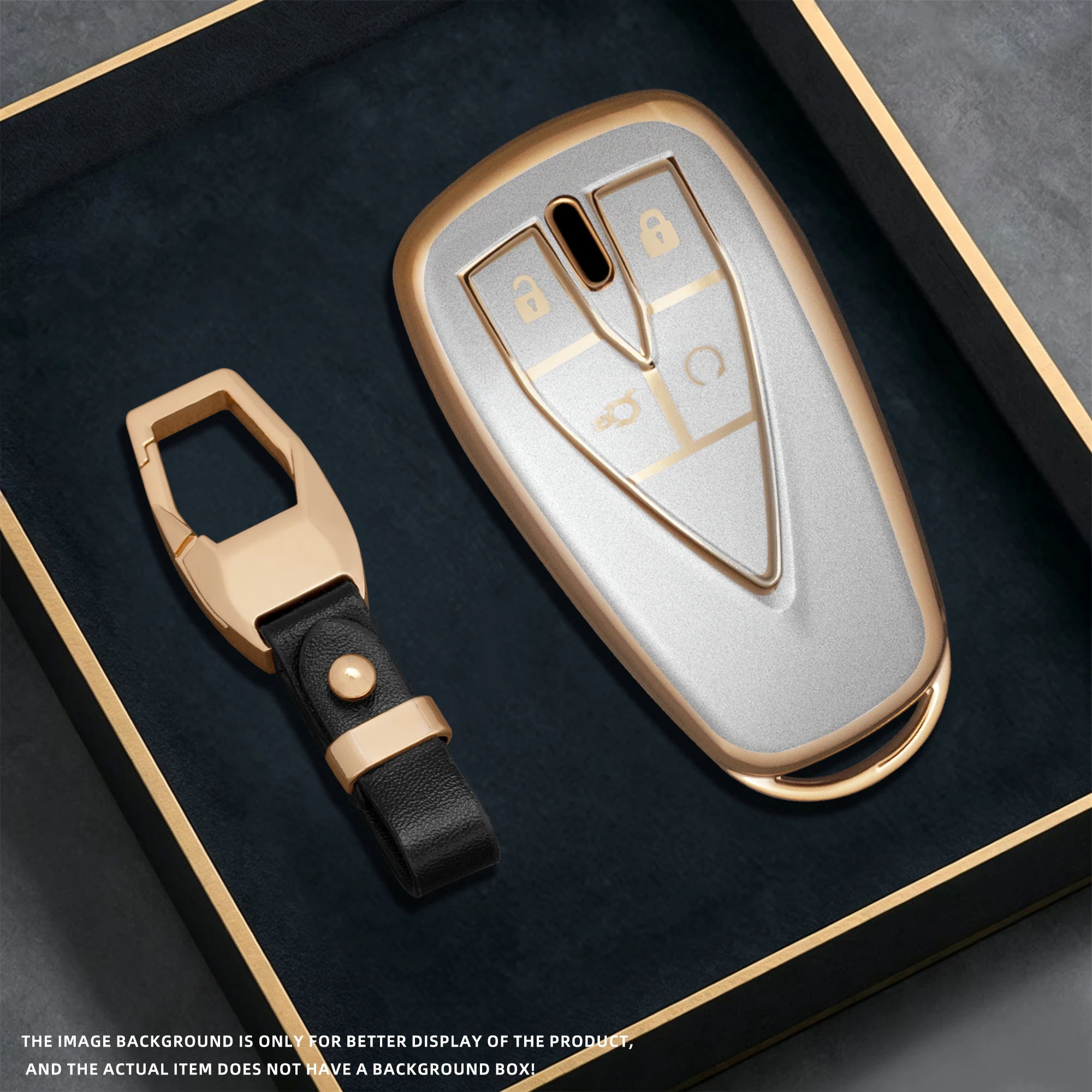 4 Buttons TPU Car Key Case for Changan Eado Unit CS35plus CS55plus CS75plus Smart Protected Keychains Holder Accessories