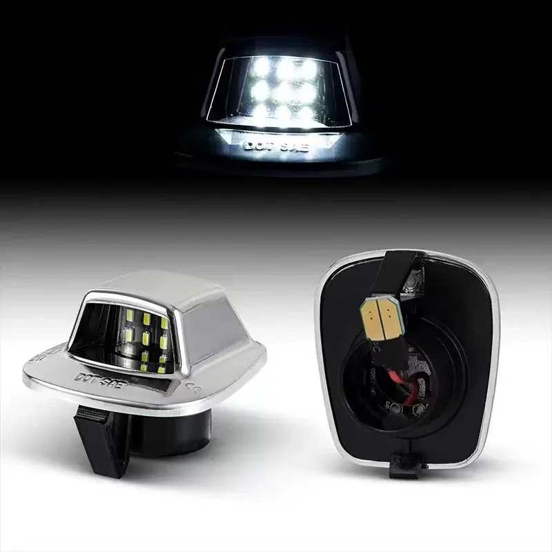 

2pcs 6000K White LED License Number Plate Lights Lamps for Dodge Dakota 1997-2011 Pickup Truck Car-Styling Number Lamps