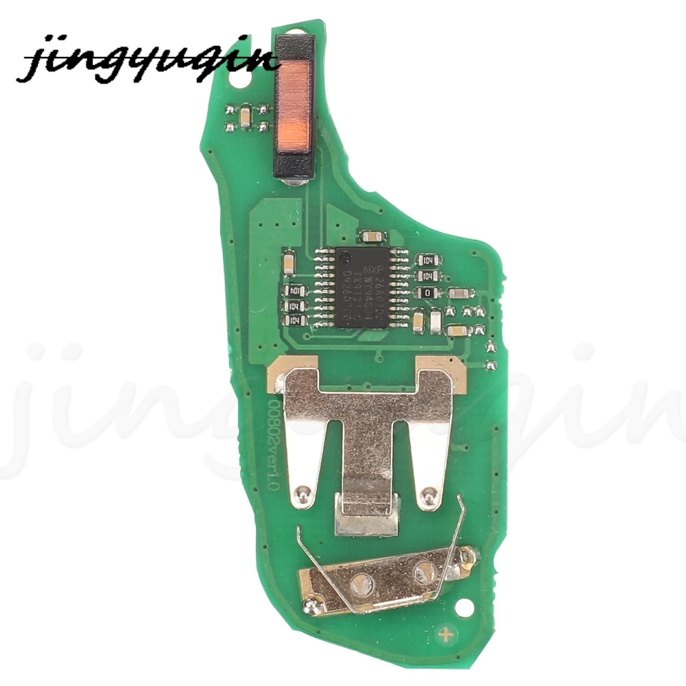 jingyuqin 10pcs Remote Car Key Circuit Board ID46 434MHZ For Citroen C4L New Elysee For Peugeot 208 2008 301 308 5008 508