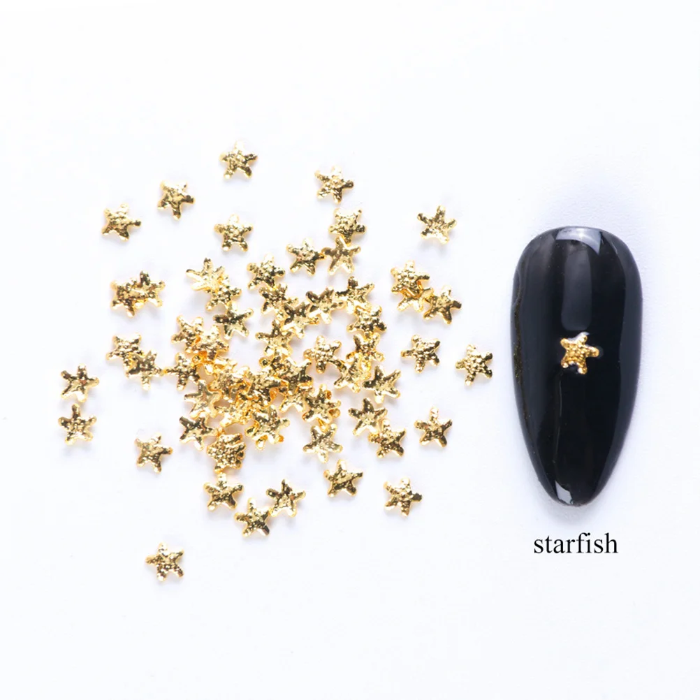 المعادن مسمار ملصقات فنية مجموعة سبائك لامعة الذهب والفضة المسامير DIY مسمار سحر مانيكير الديكور الأظافر ترصيع بريق #4