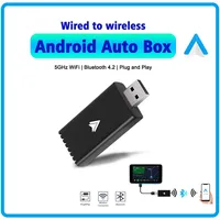 upgraded Android Auto wireless adapter for converting OEM wired AA to wireless Android Auto in-car USB Plug & Play player