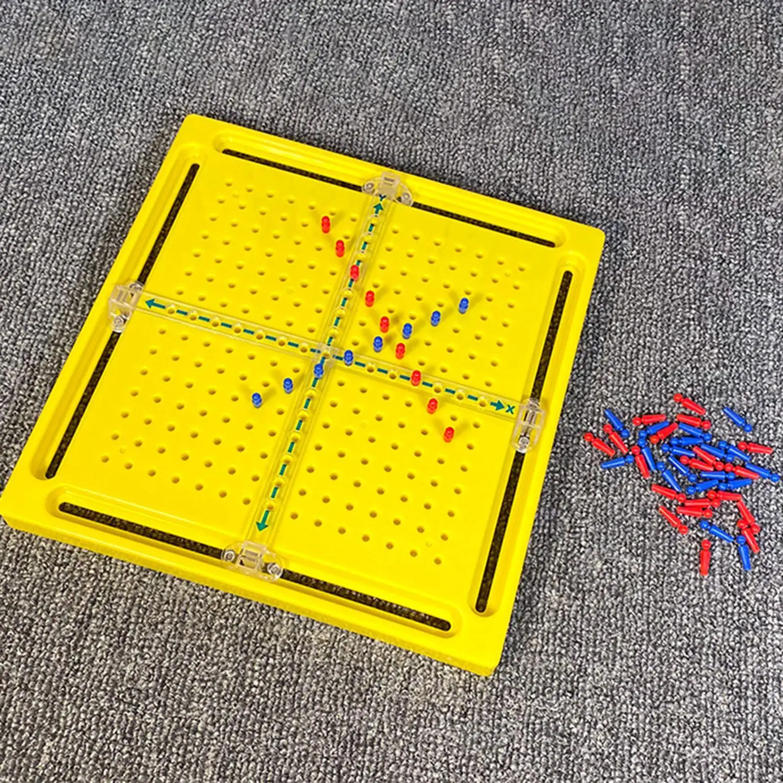 Wooden Geoboards Xy Axis Educational Pegboard for Toddlers Children Kids