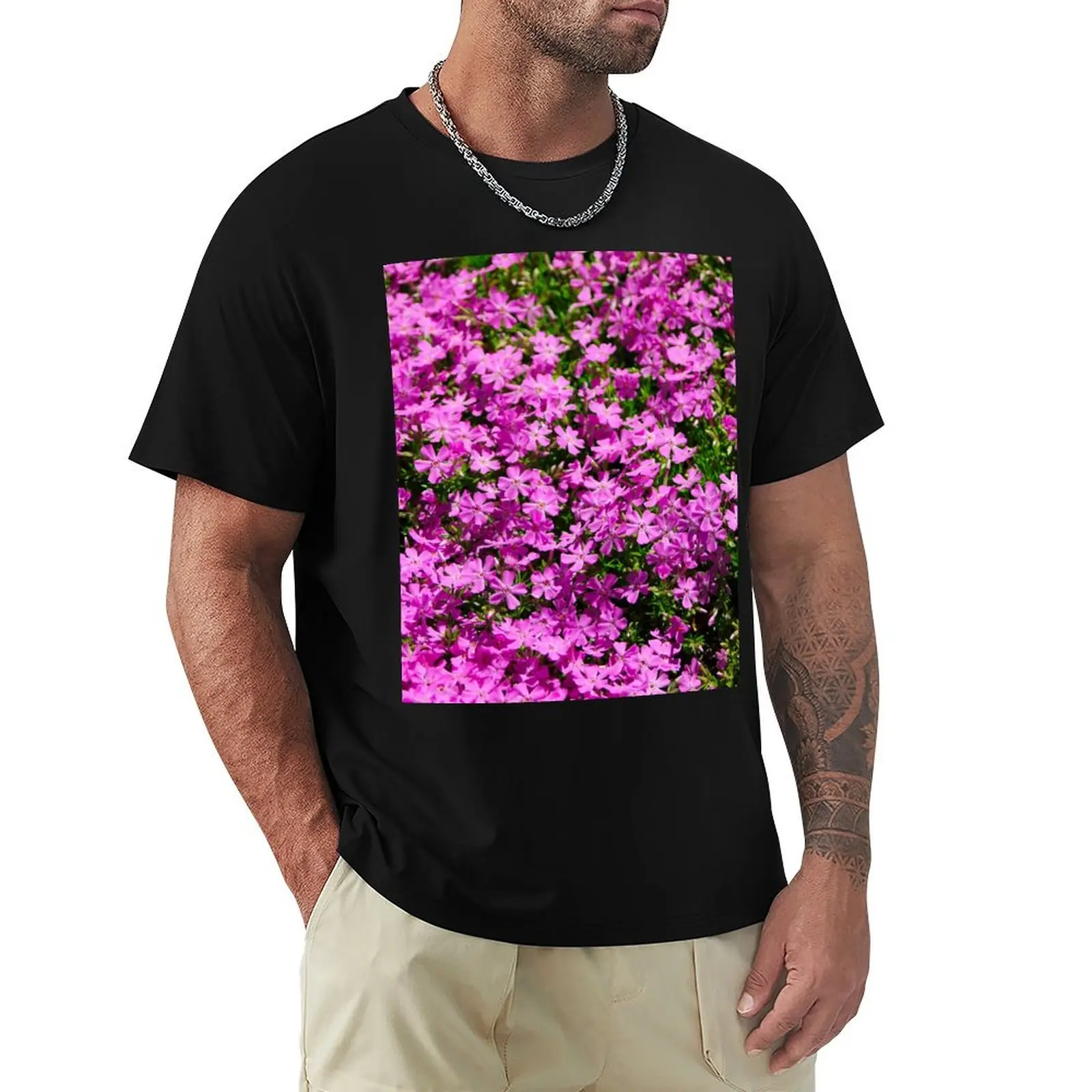 Футболка Creeping Phlox, прочная повседневная рабочая футболка