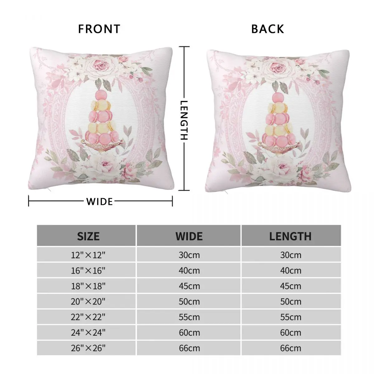 Marie Antoinette Afternoon Tea In French Paris Square Pillowcase Cushion Cover Pillow Case Throw Pillow Cover for Home Bedroom