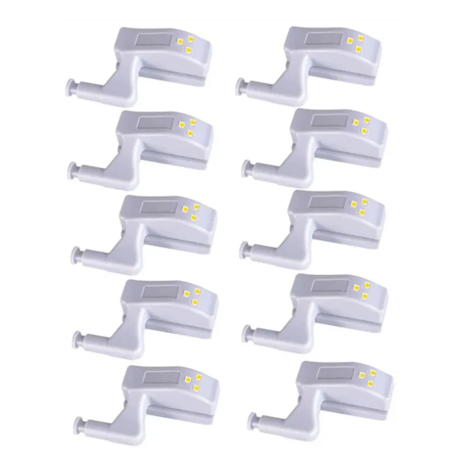 LED Inner Hinge Sensor Light Closet Wardrobe Night Lights For Living Room Kitchen Bedroom Cupboard Hinge Sensor Light 6Pcs 10Pcs