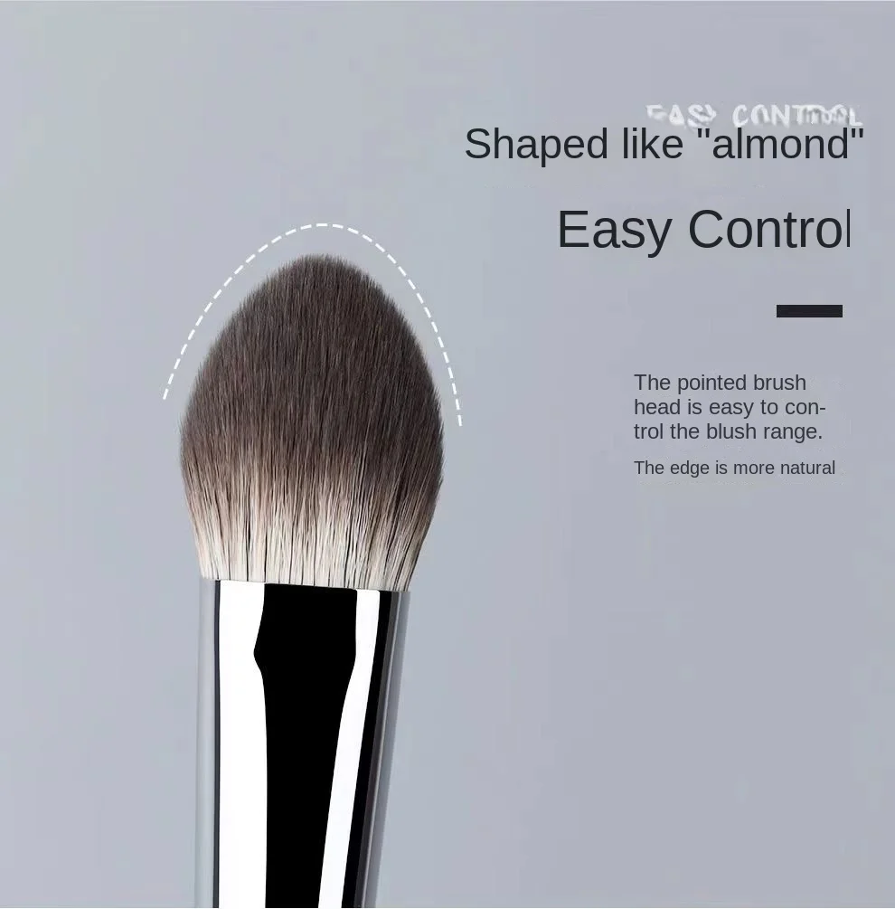 Pfirsich Herz Rouge Pinsel Pulver Rouge Creme Flüssigkeit Rouge Make-Up Pinsel Flache Kleine Präzise Rouge Pinsel Make-Up-Tools – Detail 19