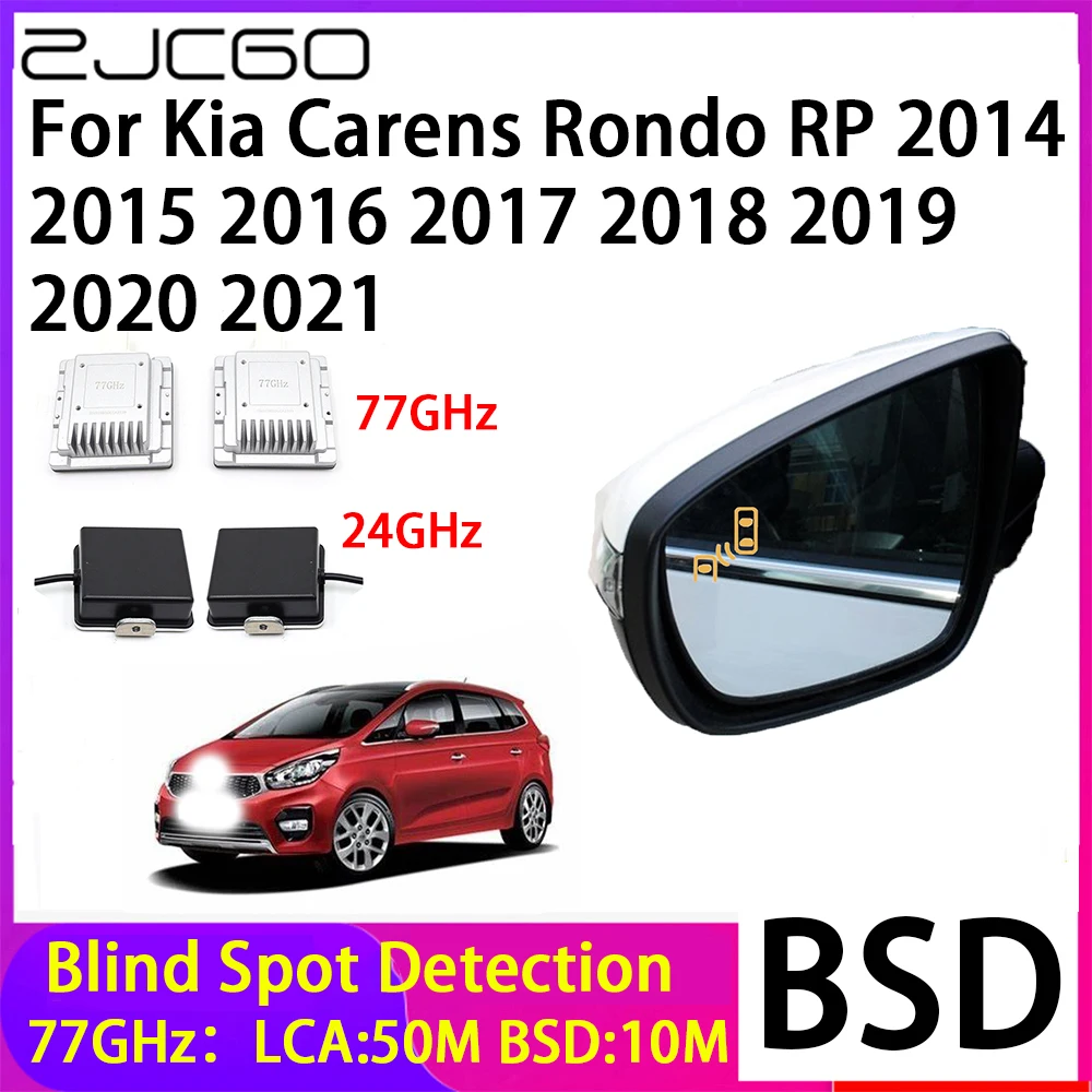 ZJCGO Car Blind Spot Detection BSD Mirror Rear Radar Detection System for Kia Carens Rondo RP 2014~2021