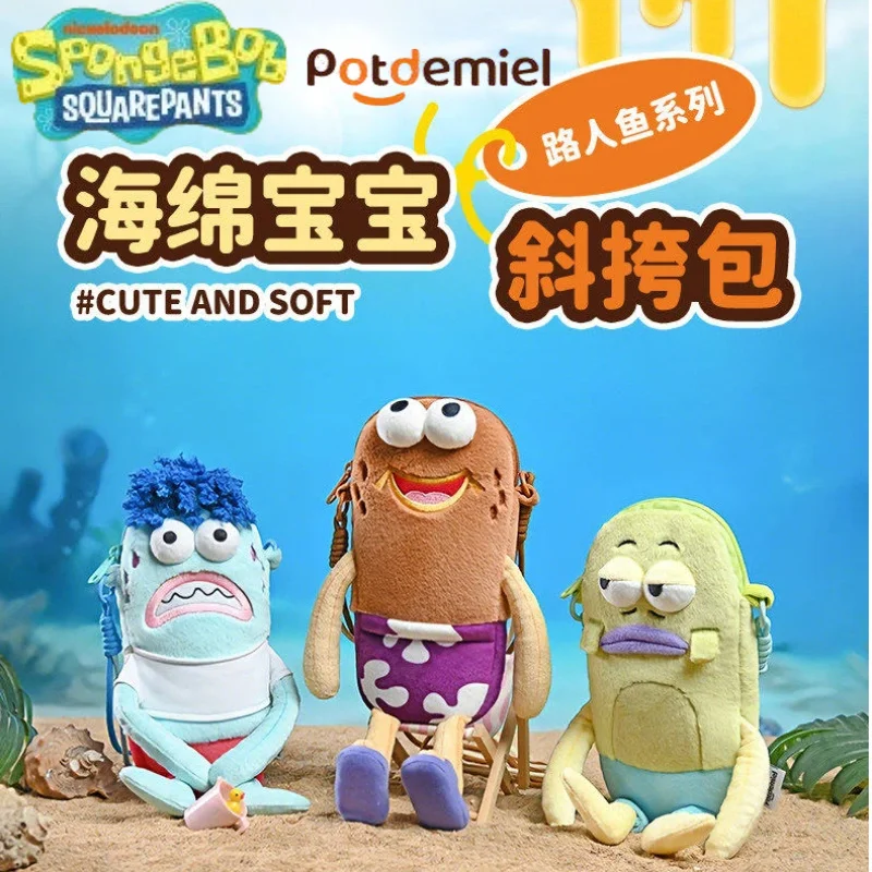 

SpongeBob SquarePants Official Licensed Bikini Bottom Resident Fish Crossbody Bag Single Shoulder Bag Funny Stupid Fish Ugly Toy