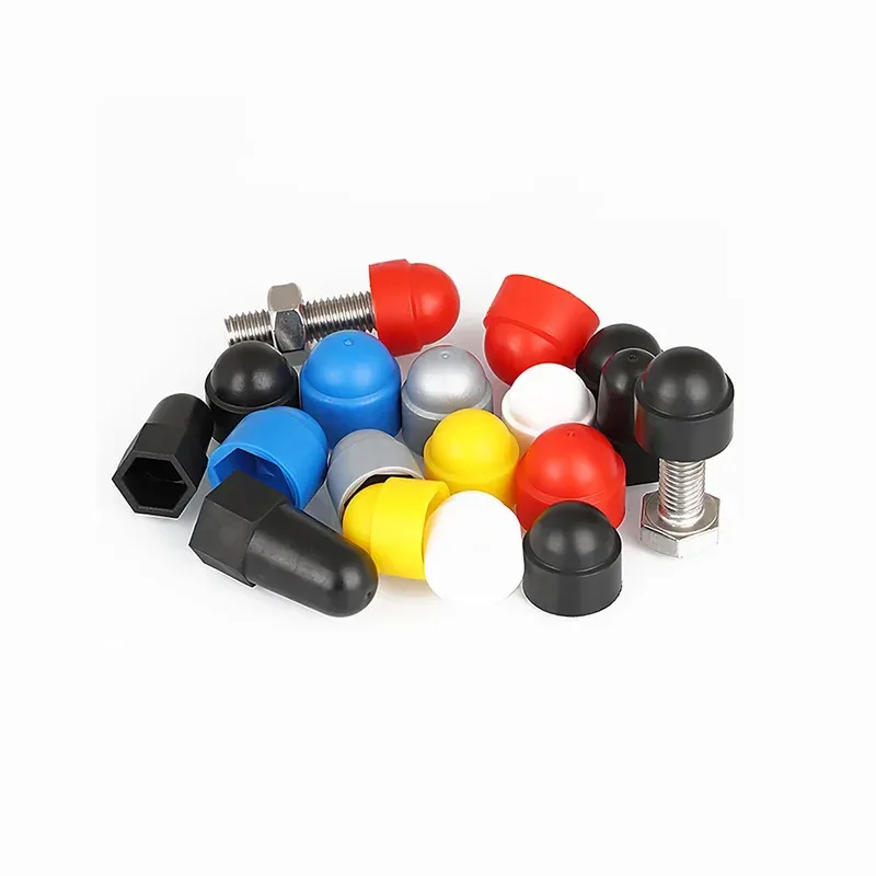 

Safety Protective Cap for Hex Nuts with Aesthetic Design in Multi Colors Prevents Snagging and Improves Appearance