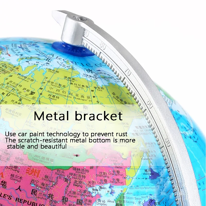 20CM Smart Voice AR Glowing World Globe LED World Map Globe with Night Light Tools for Learning Children'S Gifts