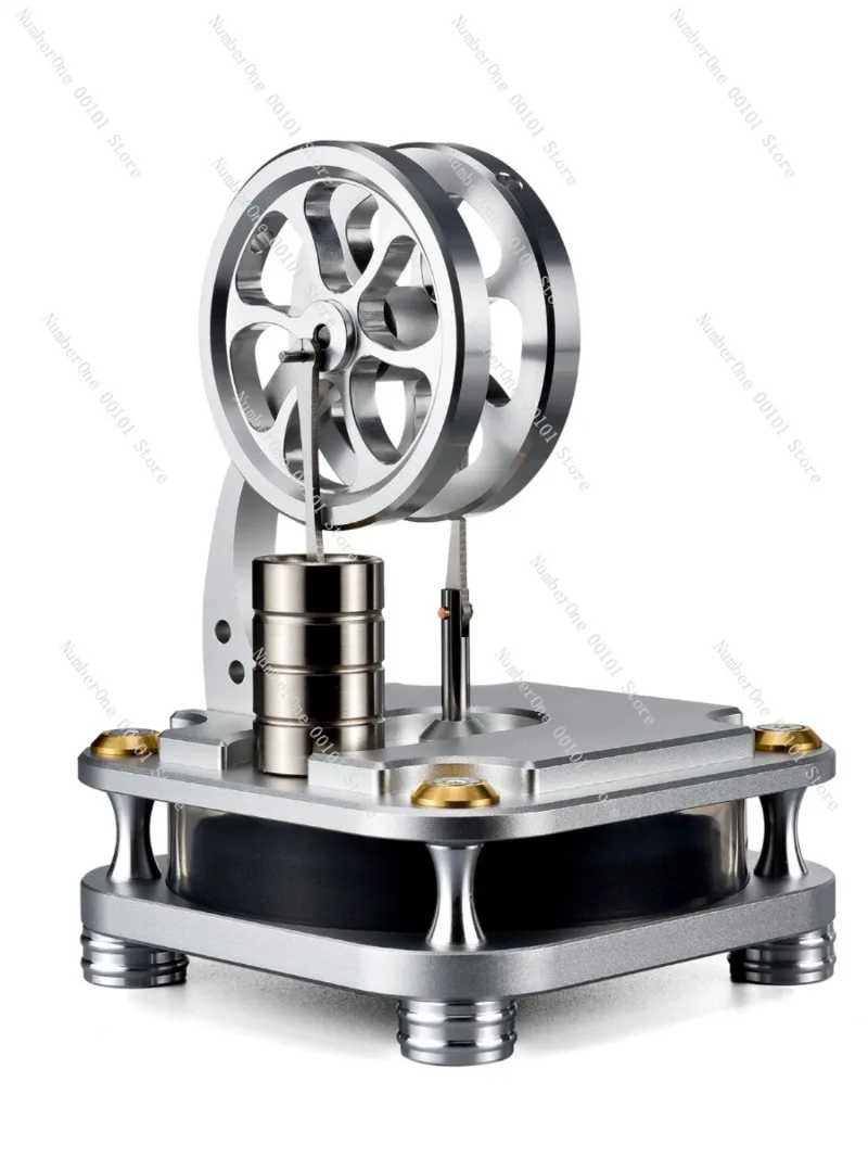 

Scientific water-cooled metal power cylinder 2023 low temperature and high temperature all-metal Stirling engine