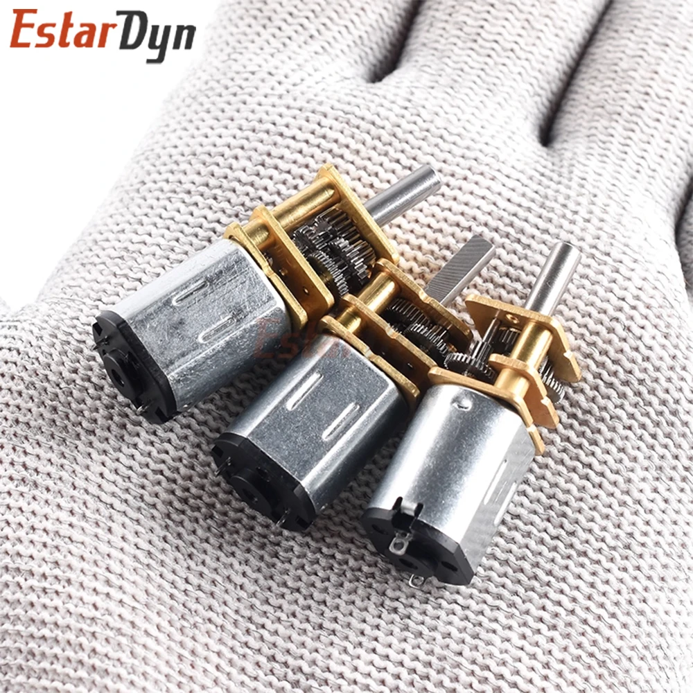 GA12-N20 DC 6V 100RPM Gear Motor Speed Reduction Gear DC Motor Electric Gear Box with Gearwheel for RC Robot DIY Engine Camera