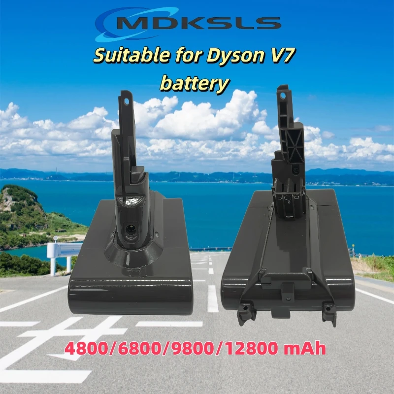 2026 New For Dyson V7 Battery 21.6V 4800-12800mAh Li-lon Rechargeable Battery Animal Pro Vacuum Cleaner Replacement Battery