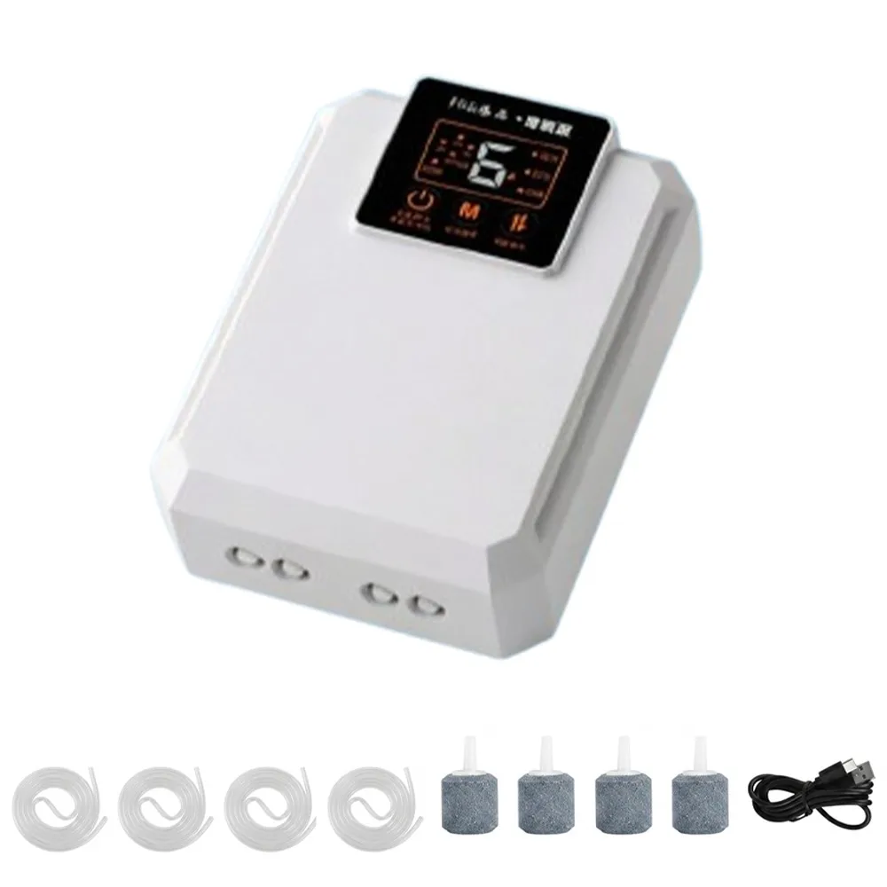 Super Silent Solar Oxygen Pump Large Air Volume Water Proof Fishing Oxygen Pump Energy Efficient USB Rechargeable
