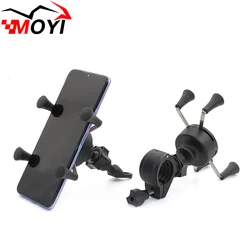 Universal Adjustable Cell Phone HolderElastic Silicone Motorcycle Bicycle Bracket Handlebar Phone Holder Navigation Stand Shock
