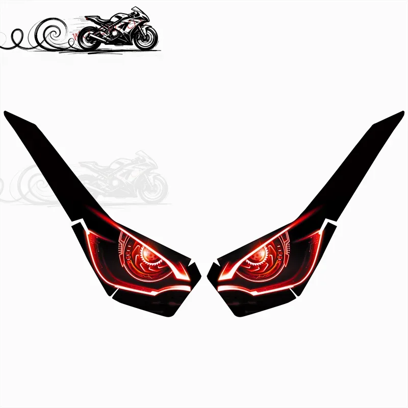 Fit For KYMCO Xciting S250S350 DTX360 Headlight film Tail Light Film Coating Transparent Protective Film Sticker Accessories